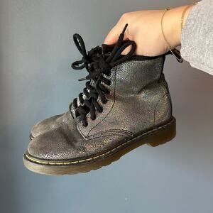 Doc marten‎ black iridescent boots